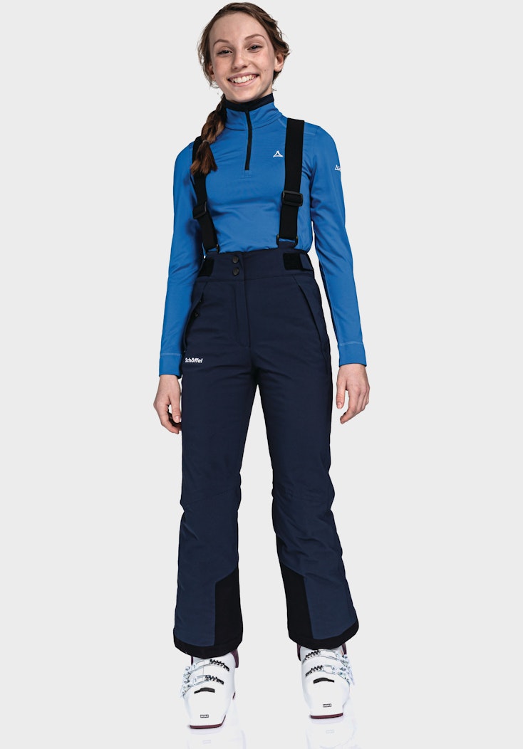 ﻿Schöffel Warme Skihose mit elastischen Hosenträgern
