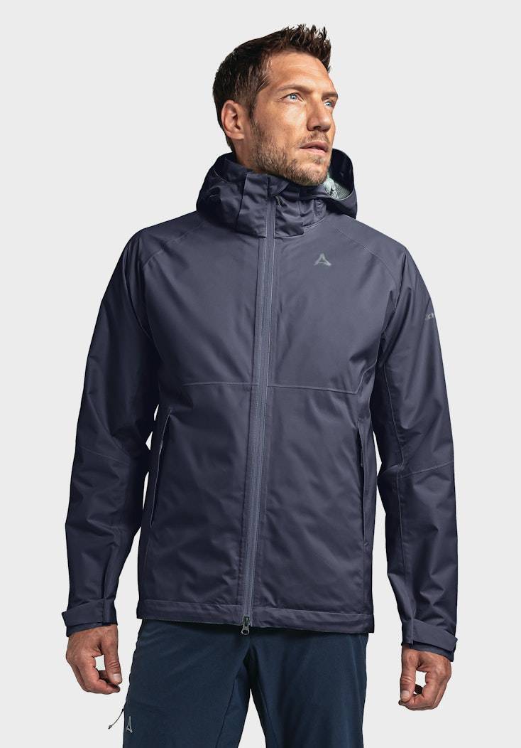 Schöffel Elastische Regenjacke mit Pack-Away Tasche