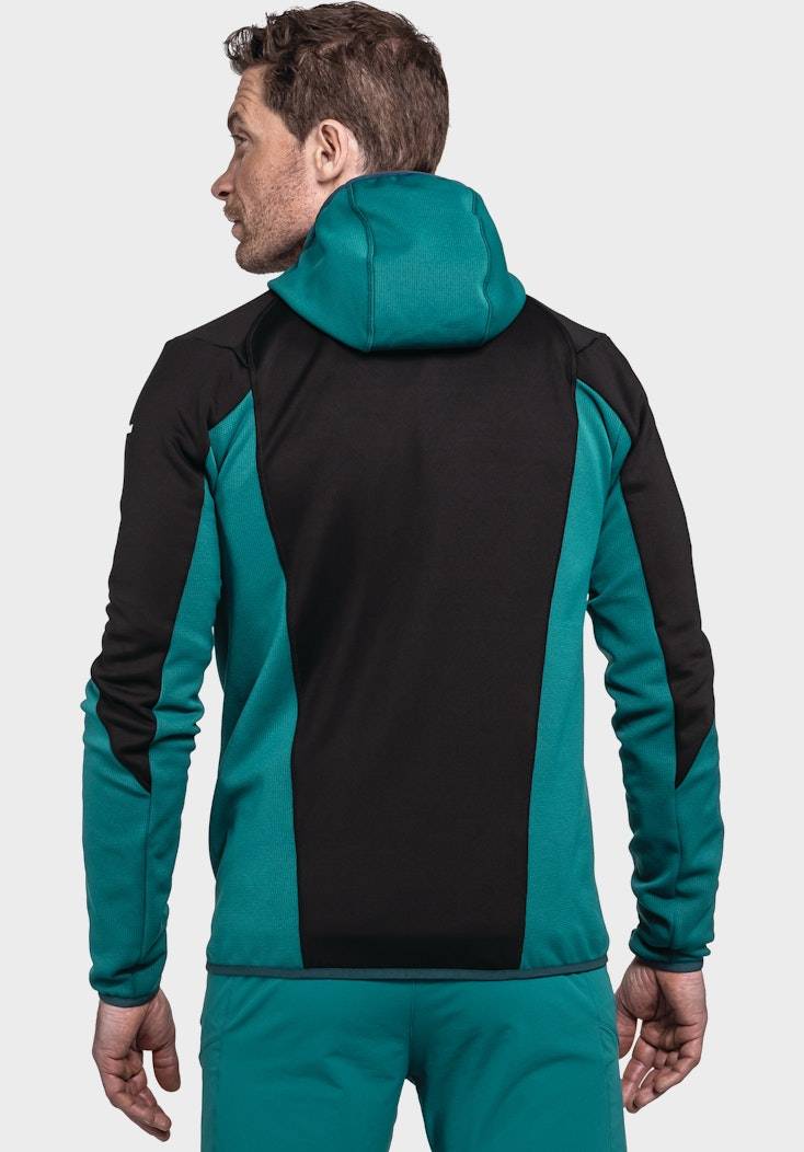 Schöffel Sportiver Fleece-Hoody aus Materialmix Kostenlose Rückgabe