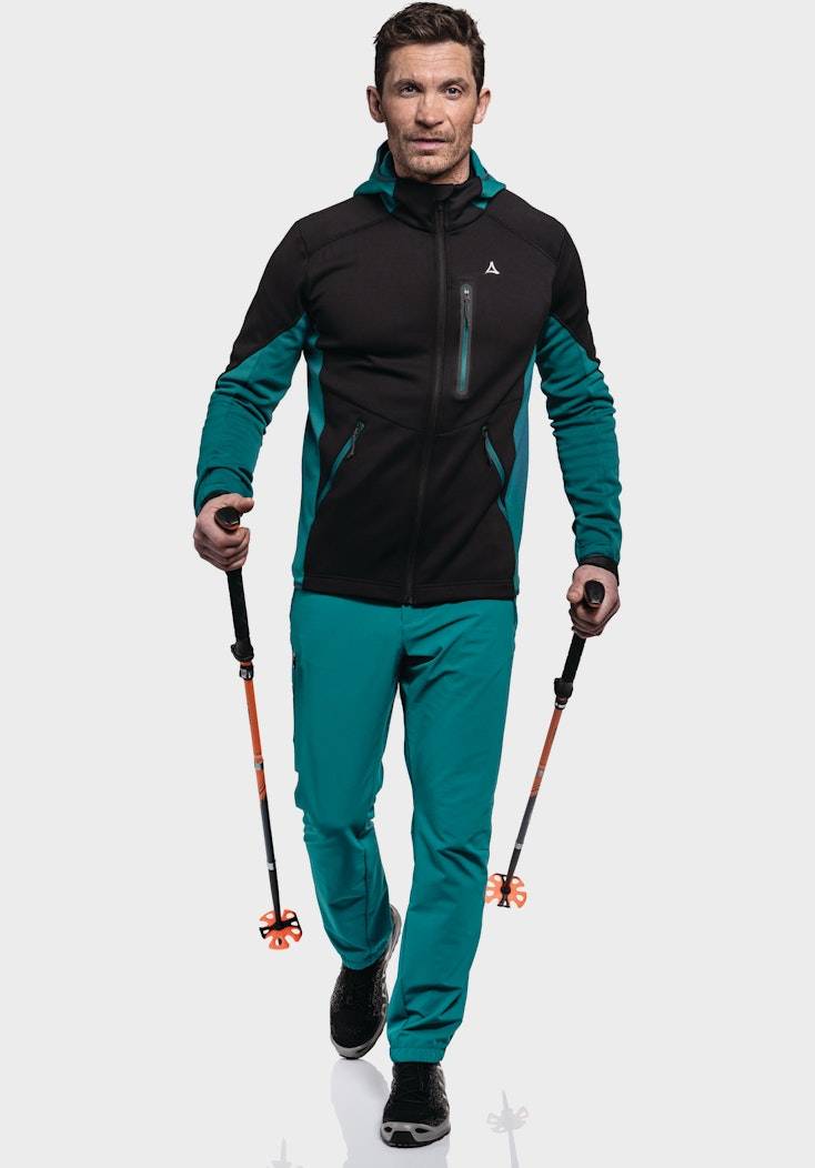Schöffel Sportiver Fleece-Hoody aus Materialmix Kostenlose Rückgabe
