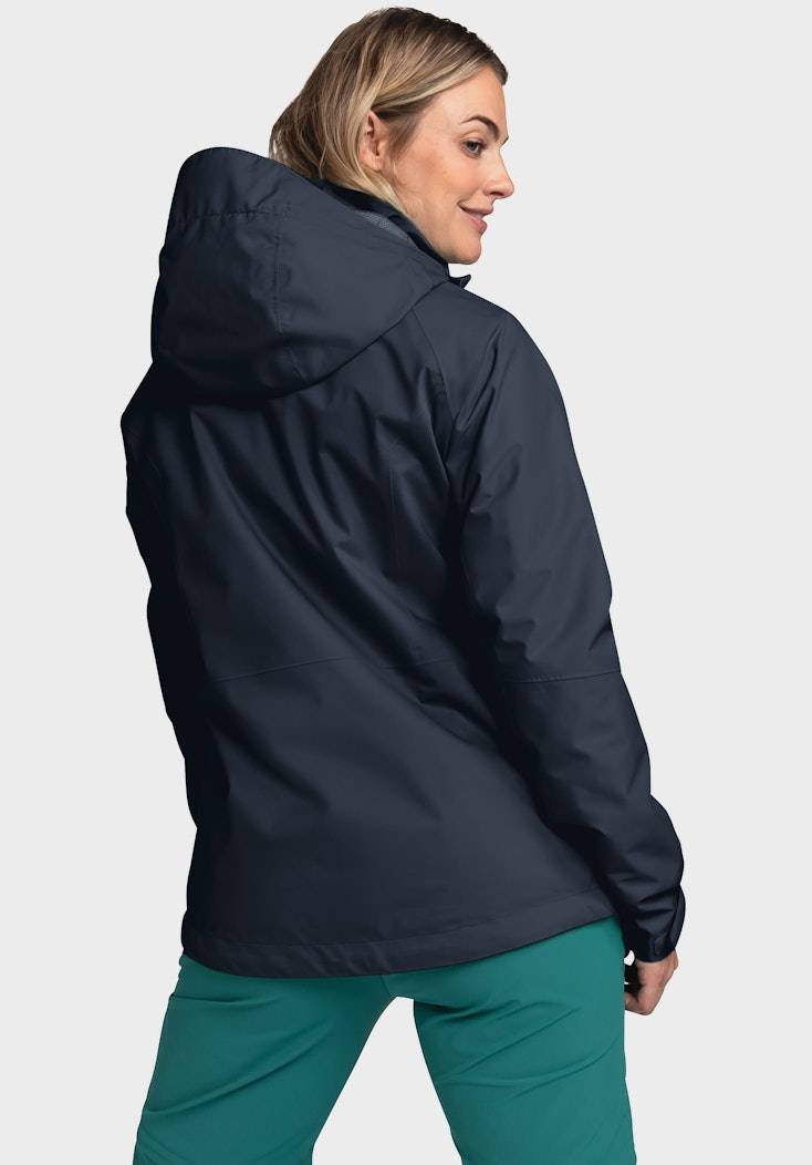 Schöffel Elastische Regenjacke mit Pack-Away Tasche Kostenloser Versand international