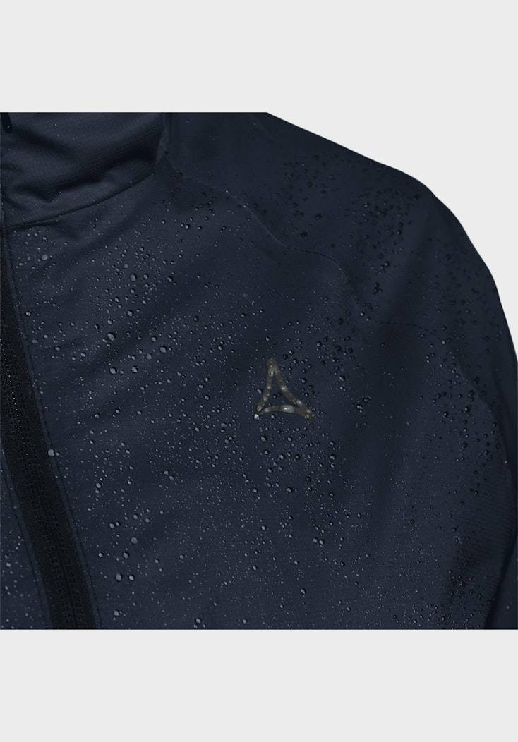 Schöffel Elastische Regenjacke mit Pack-Away Tasche Kostenloser Versand international