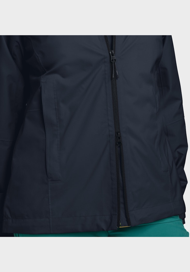 Schöffel Elastische Regenjacke mit Pack-Away Tasche Kostenloser Versand international