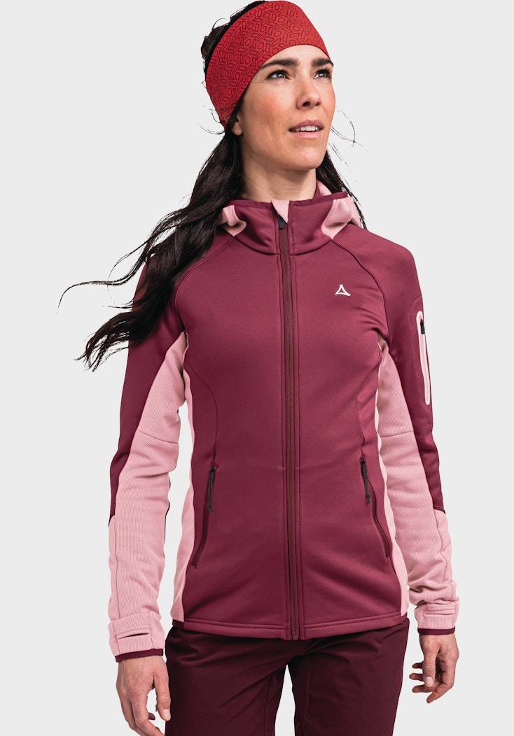 Schöffel Sportiver Fleece-Hoody aus Materialmix