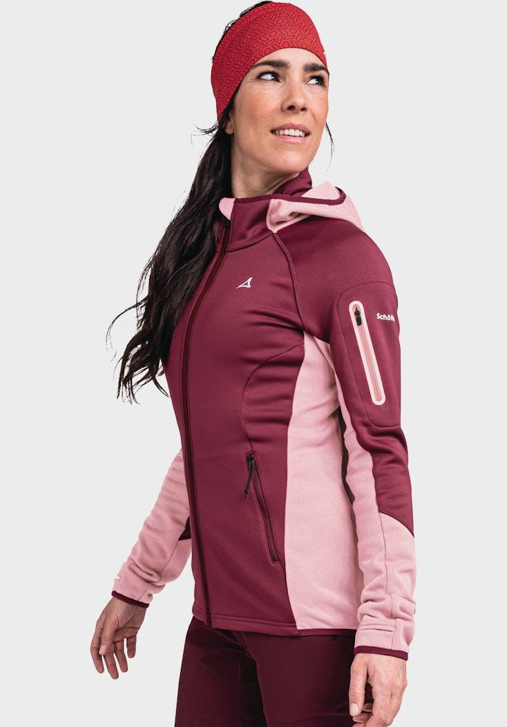 Schöffel Sportiver Fleece-Hoody aus Materialmix Fabrikladen