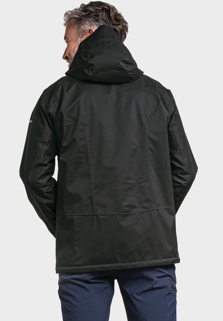 Schöffel Elastische Regenjacke mit Pack-Away Tasche Fabrikverkauf