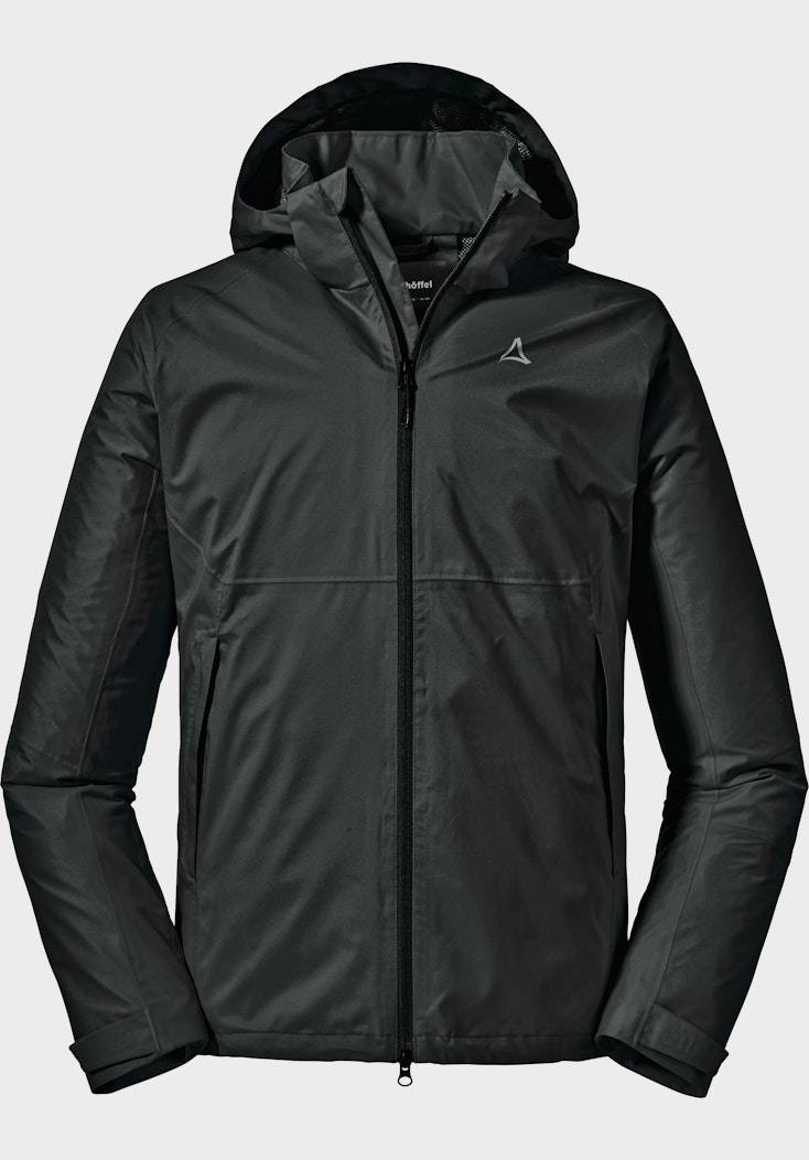 Schöffel Elastische Regenjacke mit Pack-Away Tasche Fabrikverkauf