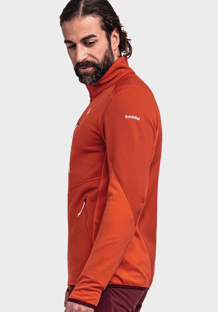 Schöffel Sportive Fleece-Jacke aus Materialmix Kostenloser Versand