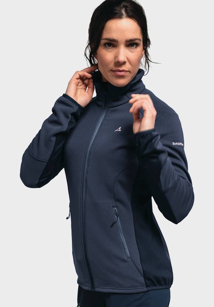 Schöffel Sportive Fleece-Jacke aus Materialmix Jubiläumsangebot
