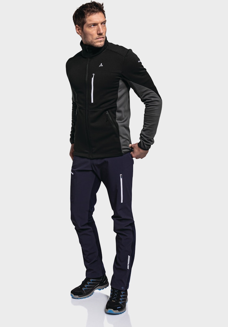 Schöffel Sportive Fleece-Jacke aus Materialmix Auslauf