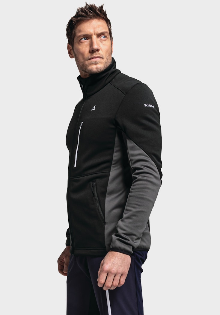Schöffel Sportive Fleece-Jacke aus Materialmix Auslauf