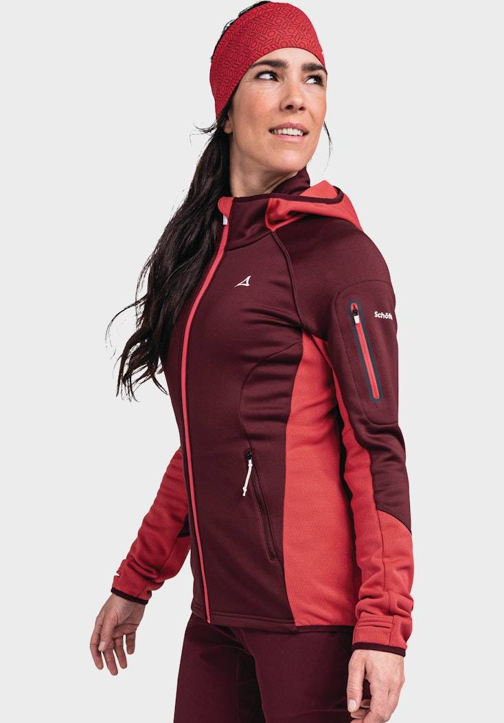 Schöffel Sportiver Fleece-Hoody aus Materialmix Exklusivangebot