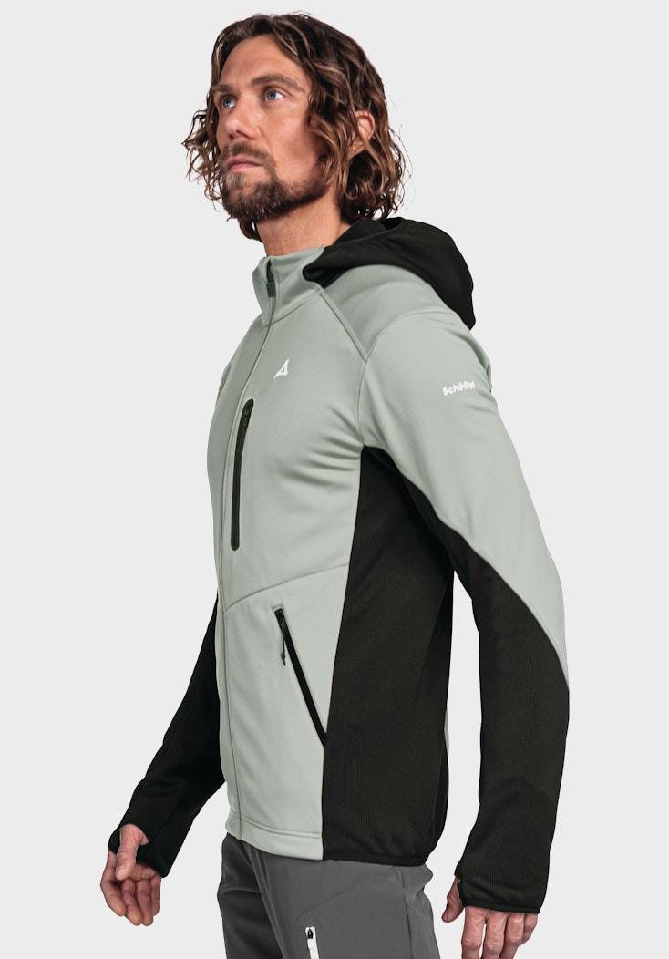 Schöffel Sportiver Fleece-Hoody aus Materialmix Kostenloser Versand international