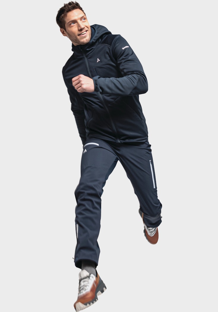 Schöffel Sportiver Fleece-Hoody aus Materialmix Fabrikladen
