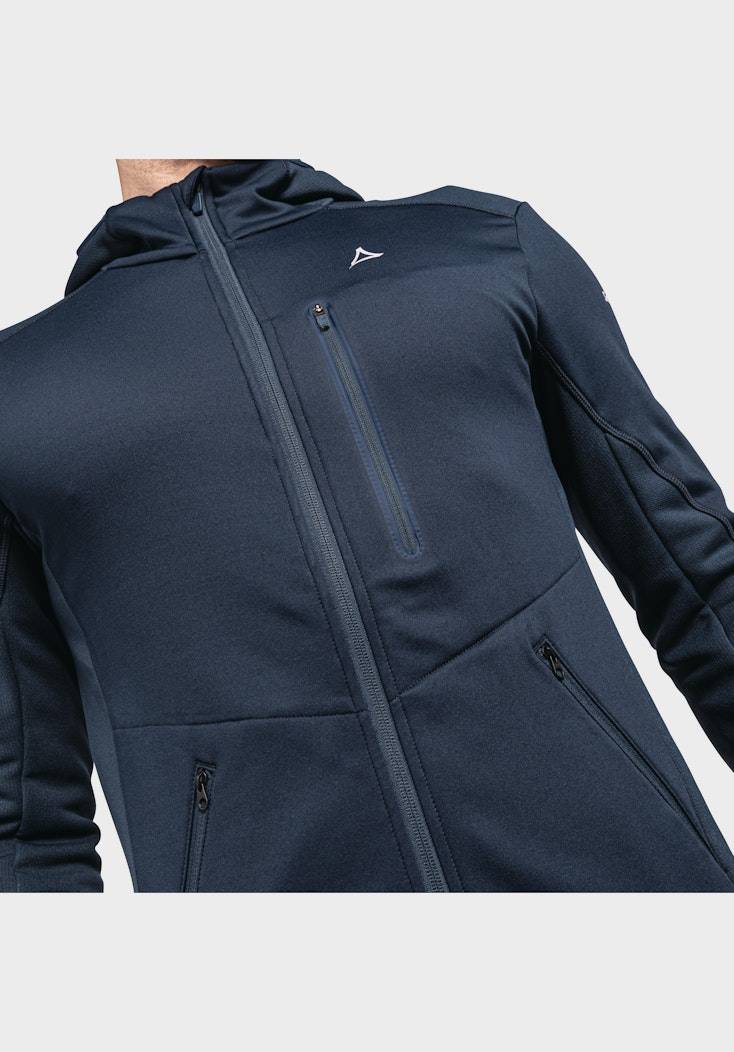 Schöffel Sportiver Fleece-Hoody aus Materialmix Fabrikladen