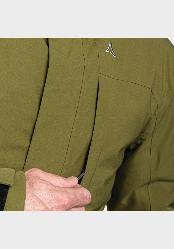 Schöffel Wasserdichte Jacke mit Innenwattierung Begrenzte Freigabe