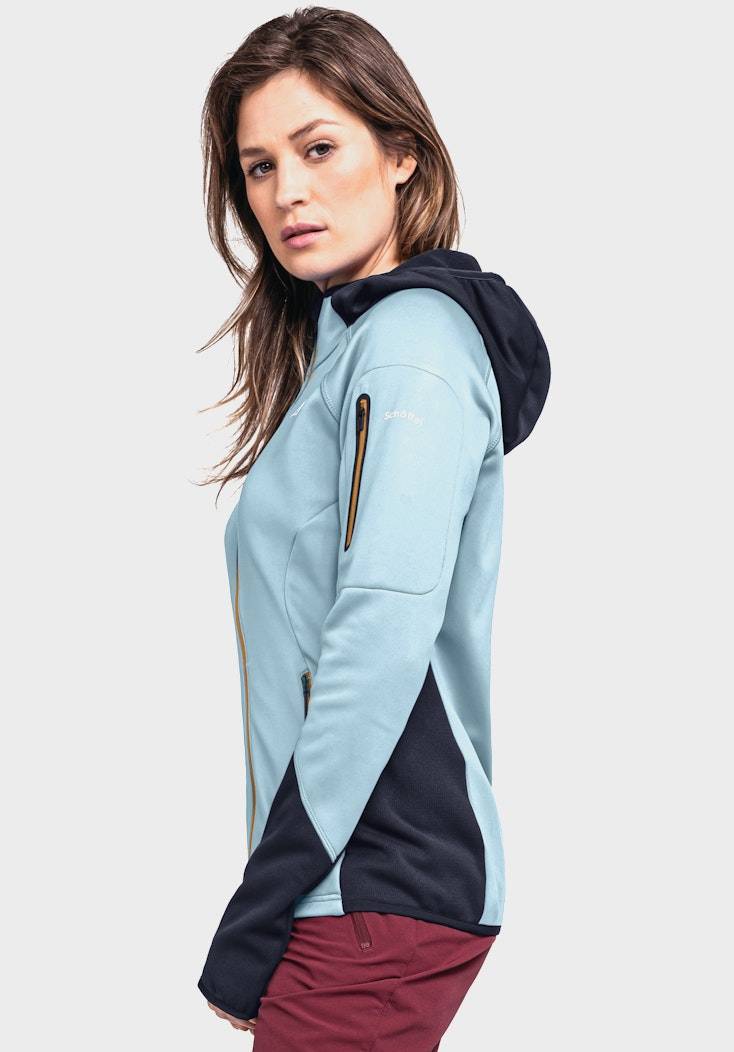 Schöffel Sportiver Fleece-Hoody aus Materialmix Letzter Tag