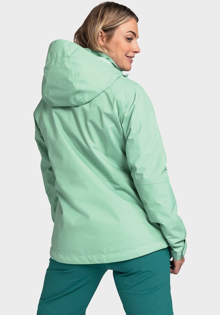 Schöffel Elastische Regenjacke mit Pack-Away Tasche Bis zu 60% Rabatt