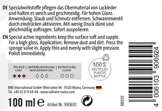 Schuhwerk Schwangau Solitaire Lack Lederöl Zeitbegrenzte Promotion