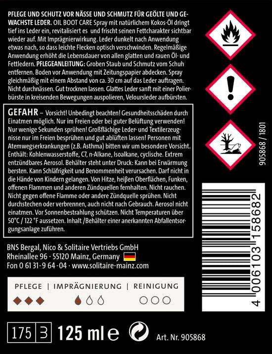 Schuhwerk Schwangau Solitaire Oil Boot Care Spray Bis zu 50% Rabatt