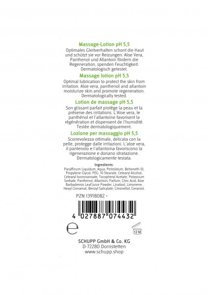 Schupp Massage-Lotion pH 5,5 Sonderangebot