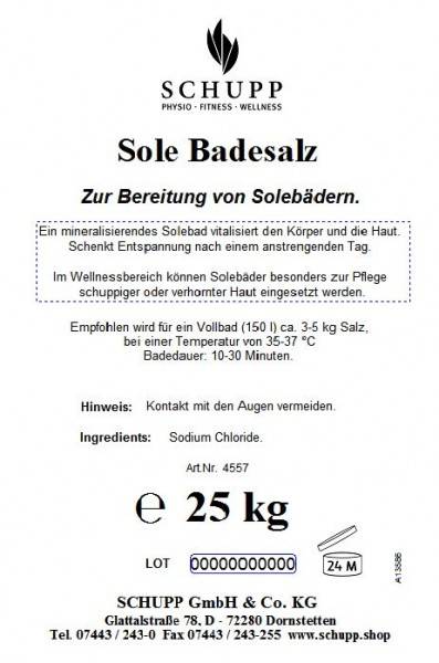Schupp Sole-Badesalz 25kg Clearance-Verkauf