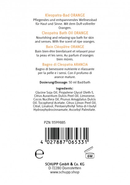 Schupp Kleopatra-Bad Orange Black Friday Preise