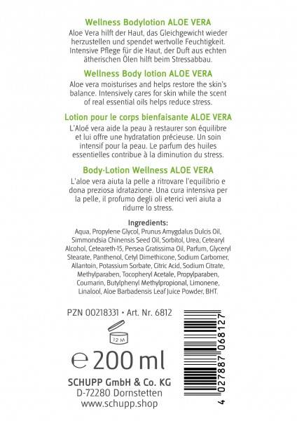 Schupp Wellness-Bodylotion Aloe Vera Zeitlich begrenztes Angebot