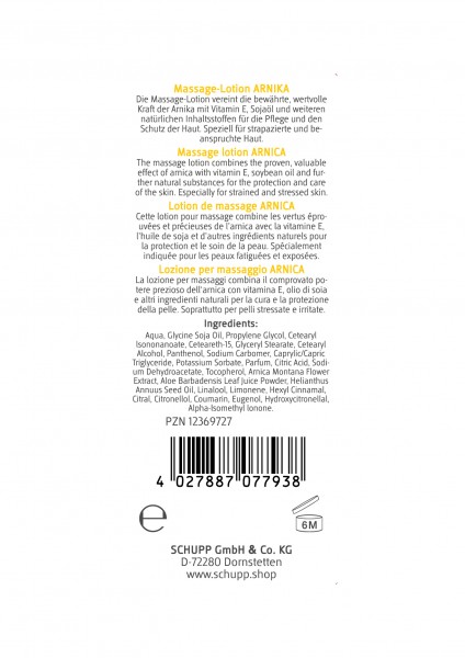Schupp Massage-Lotion Arnika Clearance-Verkauf