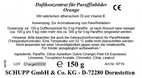 Schupp Duftkonzentrat für Paraffinbäder Orange 150 g Speichern exportieren