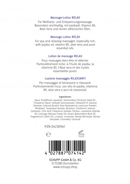 Schupp Massage-Lotion Relax Outlet