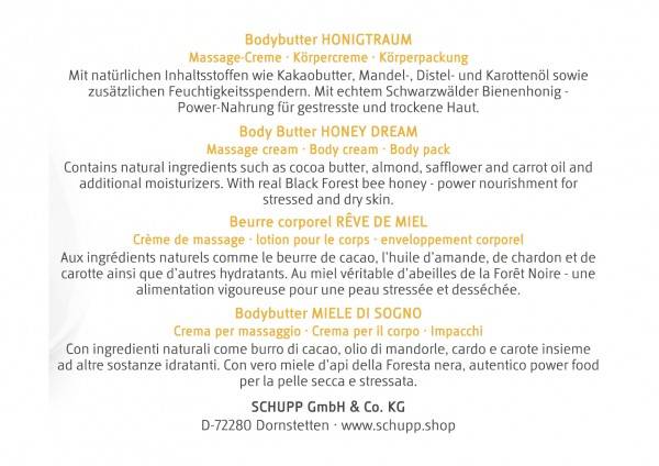 Schupp Bodybutter Honigtraum Preisnachlass