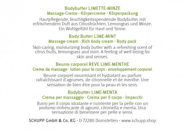 Schupp Bodybutter Limette-Minze Cyber Monday