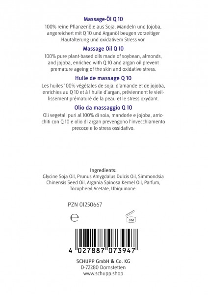 Schupp Massage-Öl Q10 Tägliche Deals