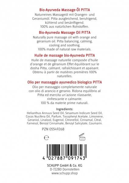 Schupp Bio-Ayurveda-Massage-Öl Pitta Hotsell