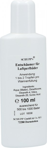 Schupp Entschäumer für Ölbäder