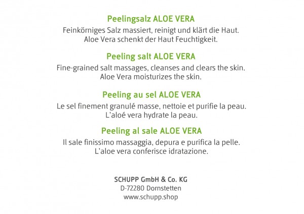 Schupp Peelingsalz Aloe Vera
