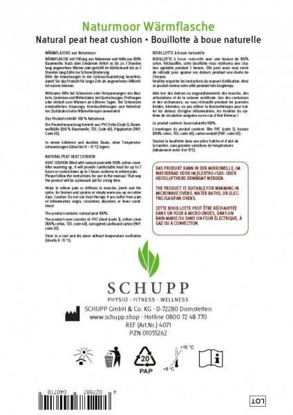 Schupp Naturmoor-Wärmflasche | 22 x 17 cm Clearance-Verkauf