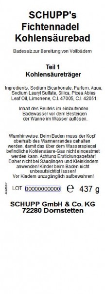 Schupp Fichtennadel-Kohlensäurebad Zeitlich begrenztes Angebot