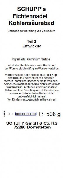 Schupp Fichtennadel-Kohlensäurebad Zeitlich begrenztes Angebot