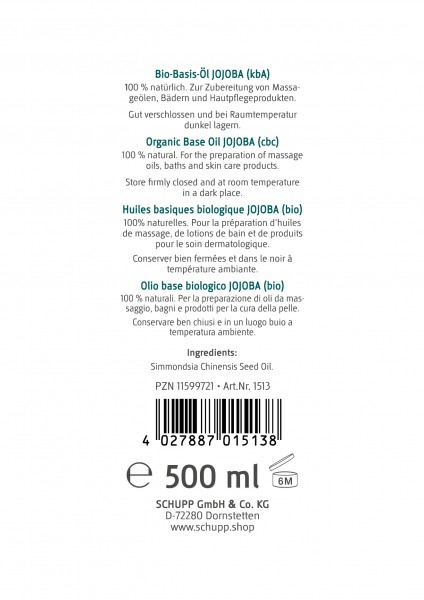 Schupp Bio-Basis-Öl Jojoba (kbA) Blitzangebot