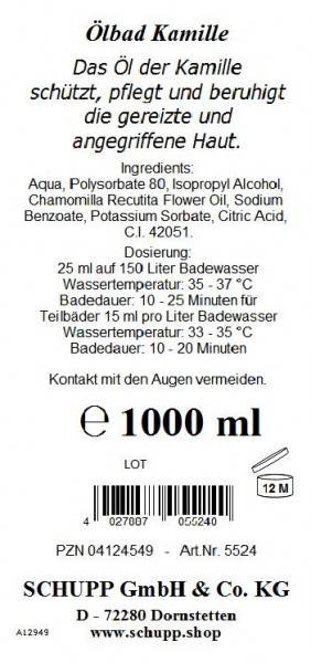 Schupp Ölbad Kamille Bestseller