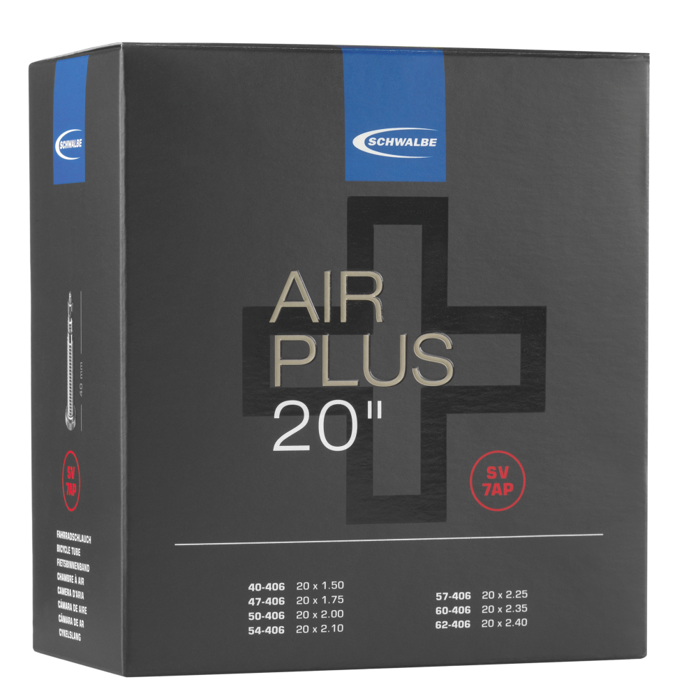 Schwalbe SCHWALBE AIR PLUS SCHLAUCH NR. 7AP (20") 50% Rabatt für begrenzte Zeit