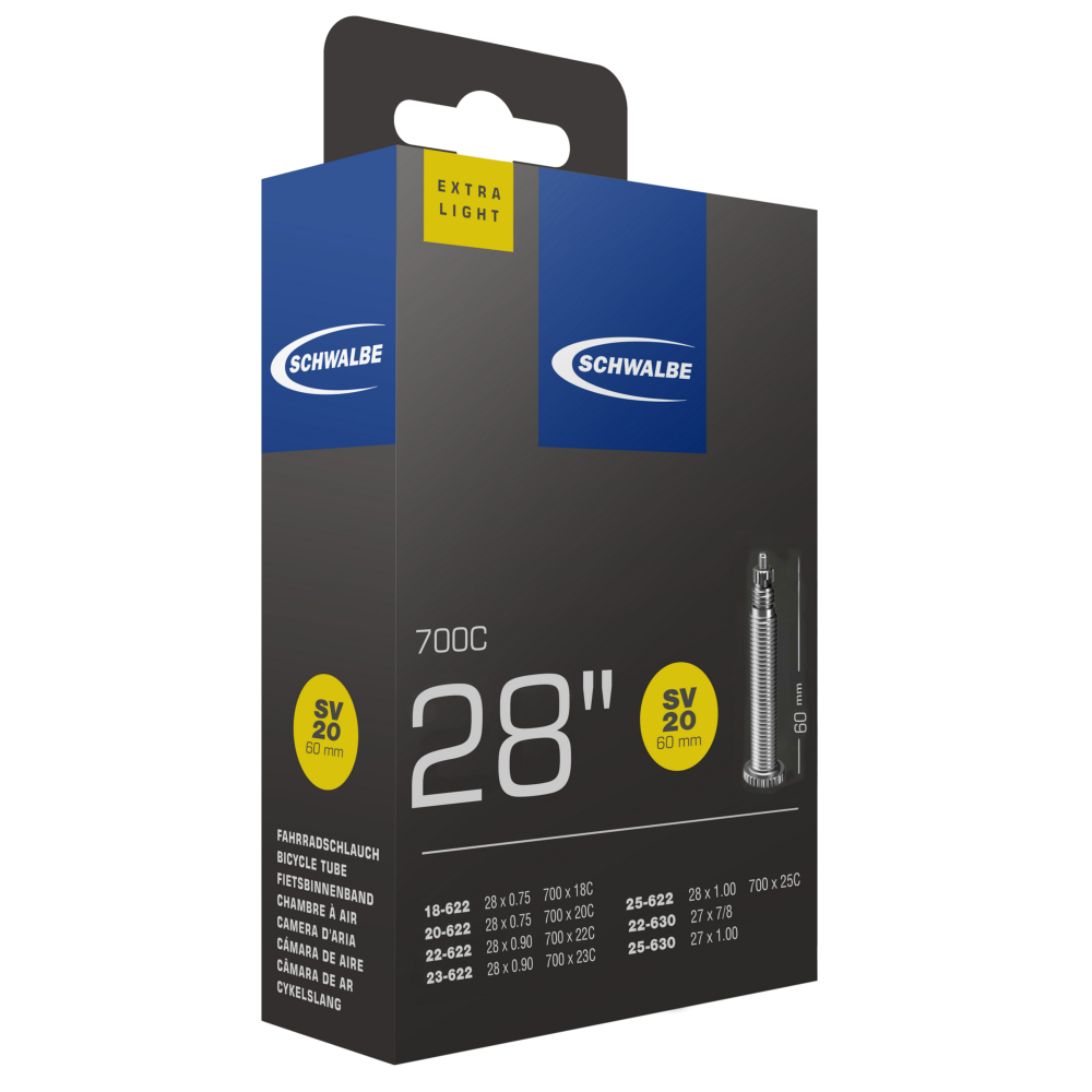 Schwalbe SCHWALBE SCHLAUCH NR. 20 EXTRA LIGHT (28"/700C) Auslauf