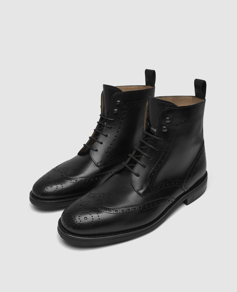 Shoepassion Winston FBDB2 Derby Boot in Schwarz - Henry Stevens Shoepassion Bis zu 60% Rabatt