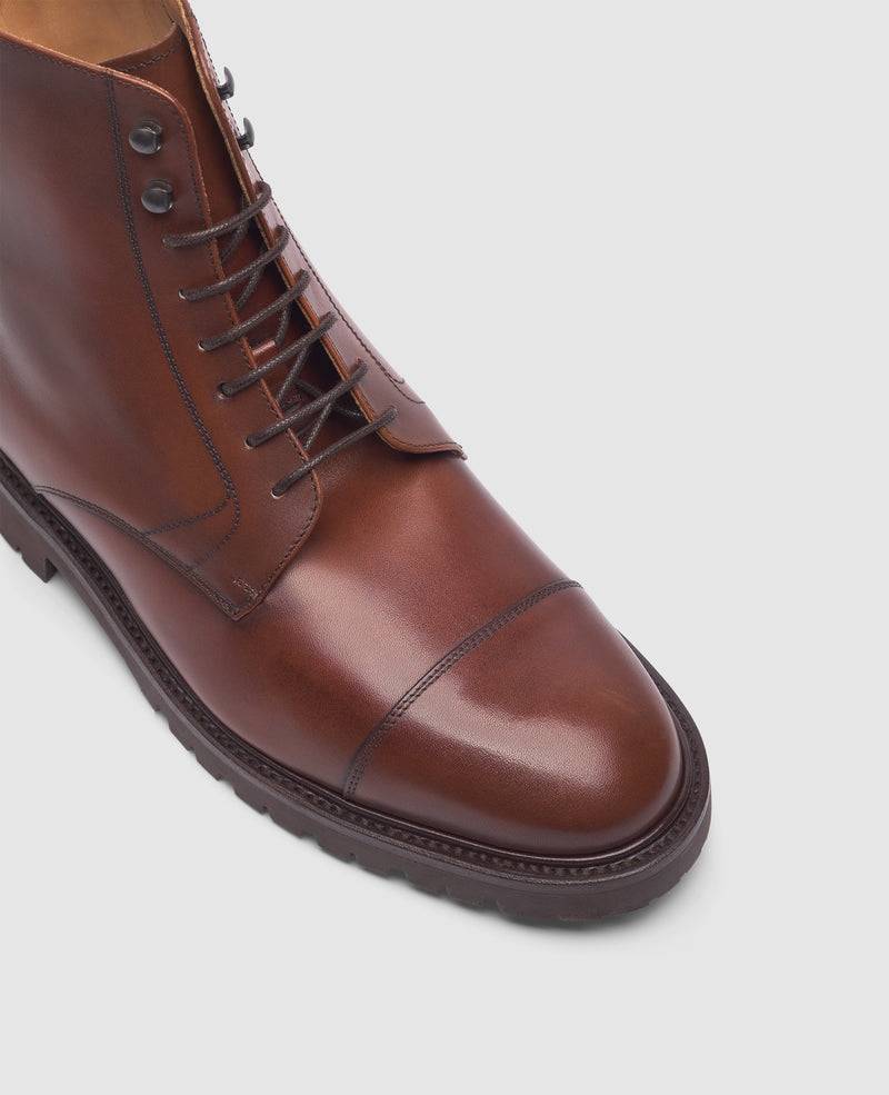 Shoepassion Jones CDB3 Derby Boot in Mittelbraun - Henry Stevens Shoepassion Sonderangebot der Fabrik