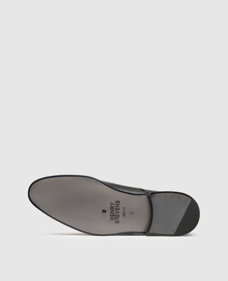 Shoepassion Rahmengenähter Plain Derby Herrenschuh aus Leder Henry Stevens Shoepassion Schlussverkauf