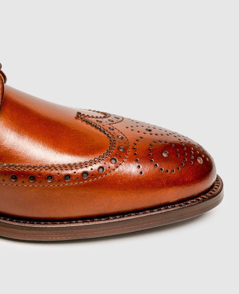 Shoepassion Rahmengenähte Full-Brogue Derby Herrenschuhe mit Glattleder Shoepassion Limitierter Zeitrabatt