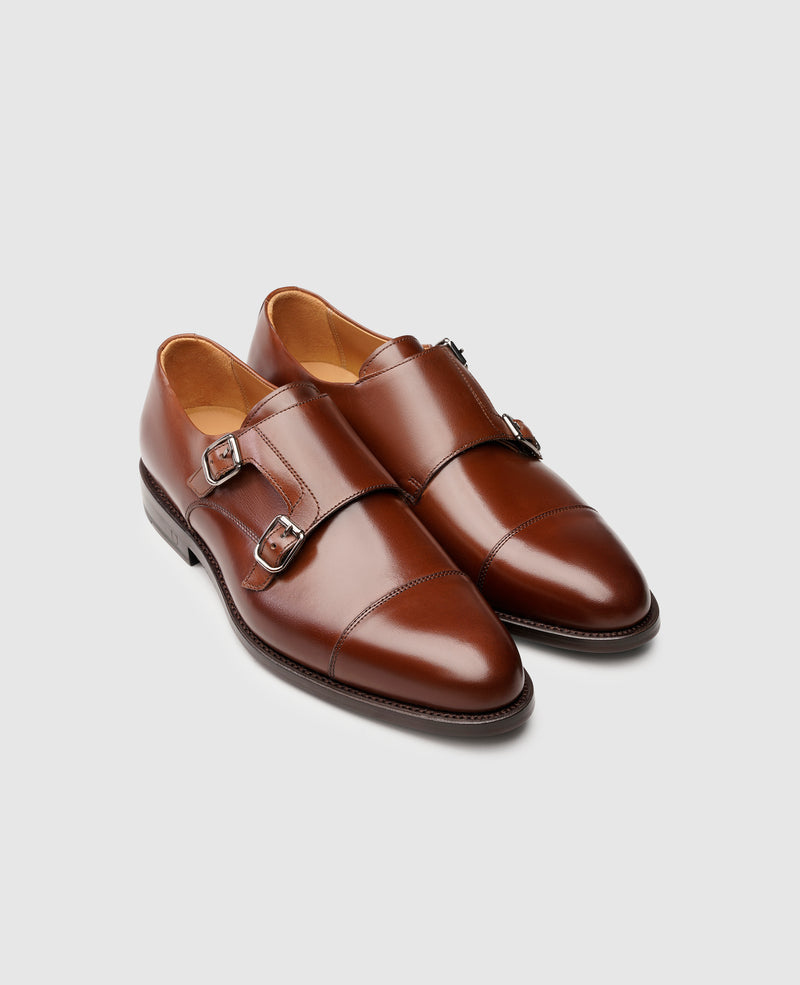 Shoepassion Rahmengenähter Doppel-Monkstrap Herrenschuh Henry Stevens Shoepassion Fabrikpreis