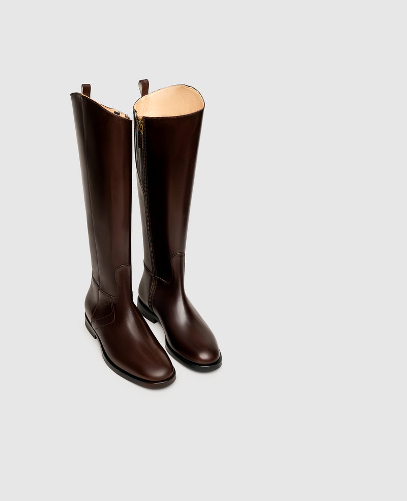Shoepassion Klassischer Glattleder-Schaftstiefel für Damen Henry Stevens Shoepassion Neueste Mode